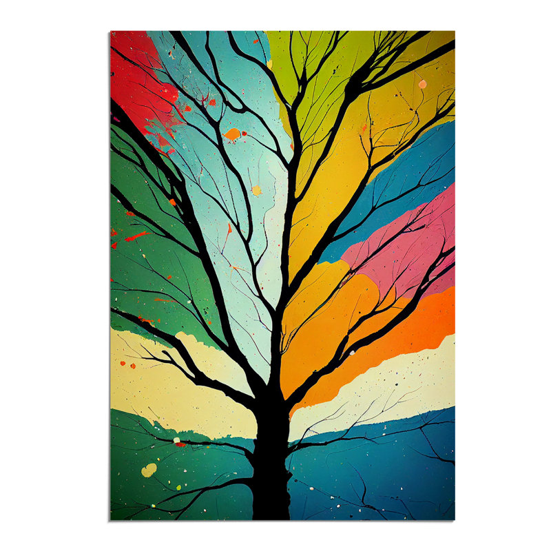 Vibrant Trees No.3 - Print, No Matte, 42cm H x 29.7cm W, Paper