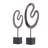 Andere 2 Piece Metal Sculpture Set-60947011