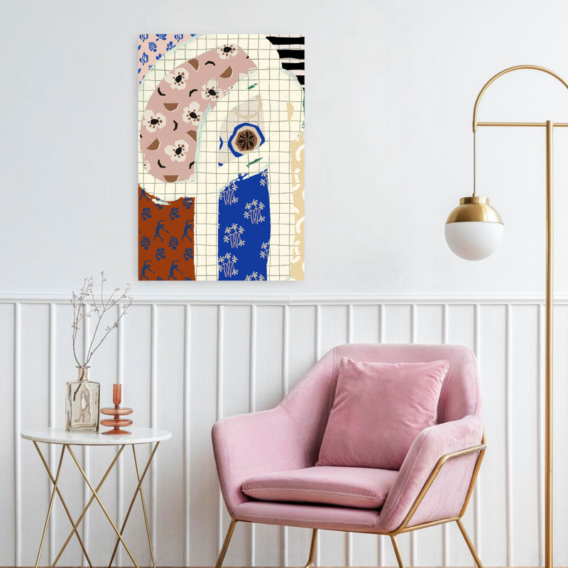 Art contemporain, art contemporain abstrait, H 24 po x l 16 po