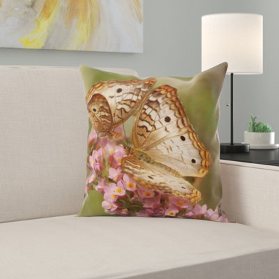 Housse et insert de coussin carré papillon