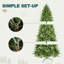 Arbre de Noël artificiel non éclairé