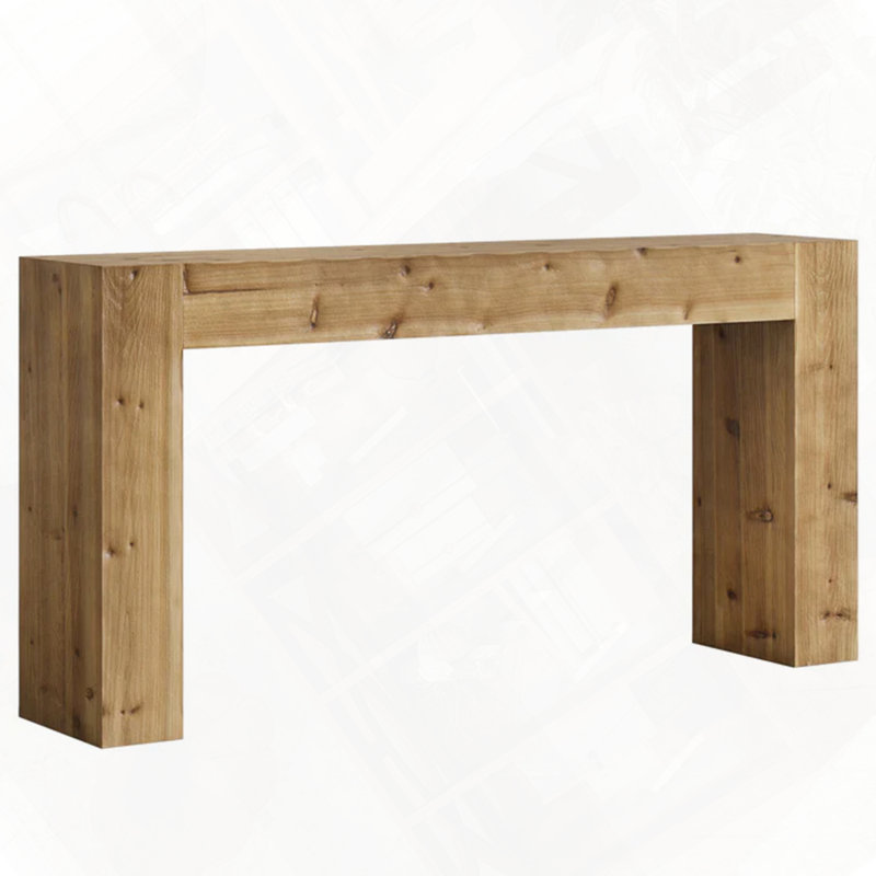 Minimalist Wood Console Table For Hallway Or Living Room | Gift Idea, Natural