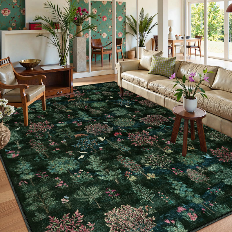 Tapis lavable Kaldi Lohome Forest, Rectangulaire 8 pi x 10 pi