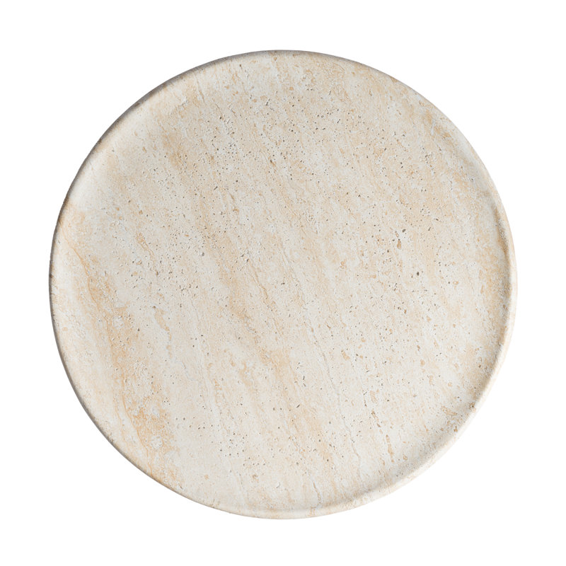 Stephanos Side Table, Travertine