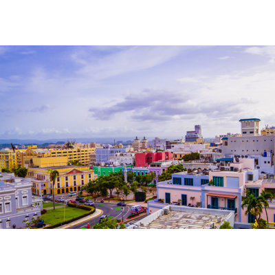 Delmontez " Colorful Street Of Old San Juan, Puerto Rico " by Opeyemi Ajoje