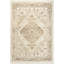 Tapis d'intérieur vintage Yenier 160 x 213 cm (5'3" x 7') ivoire taupe-117637682