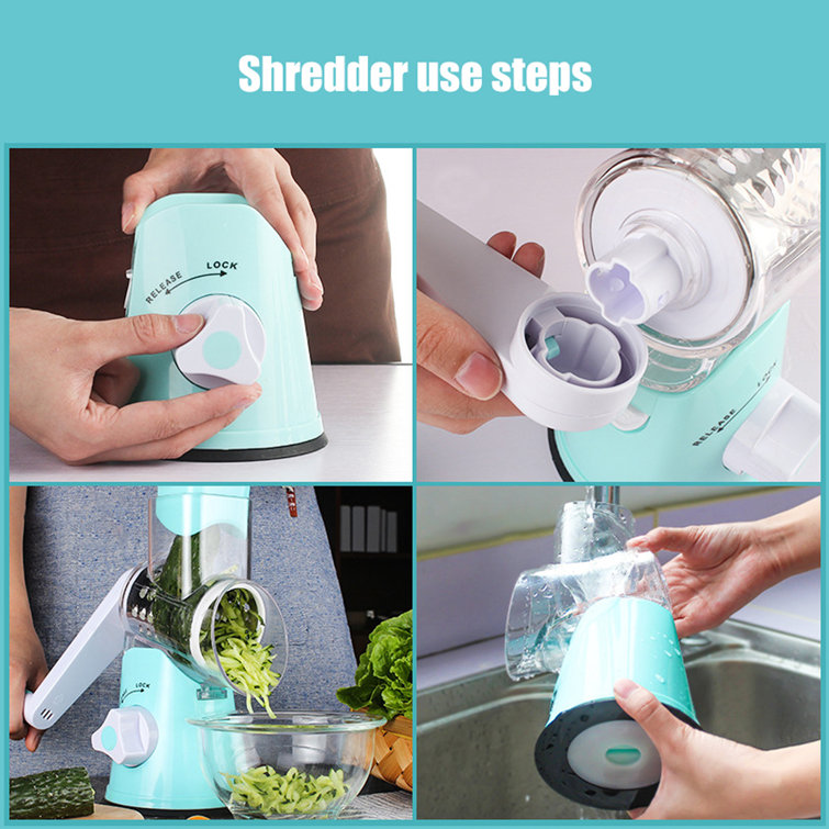 Household Kitchen Vegetable Slicer Shredder Cutter Manual Rotary