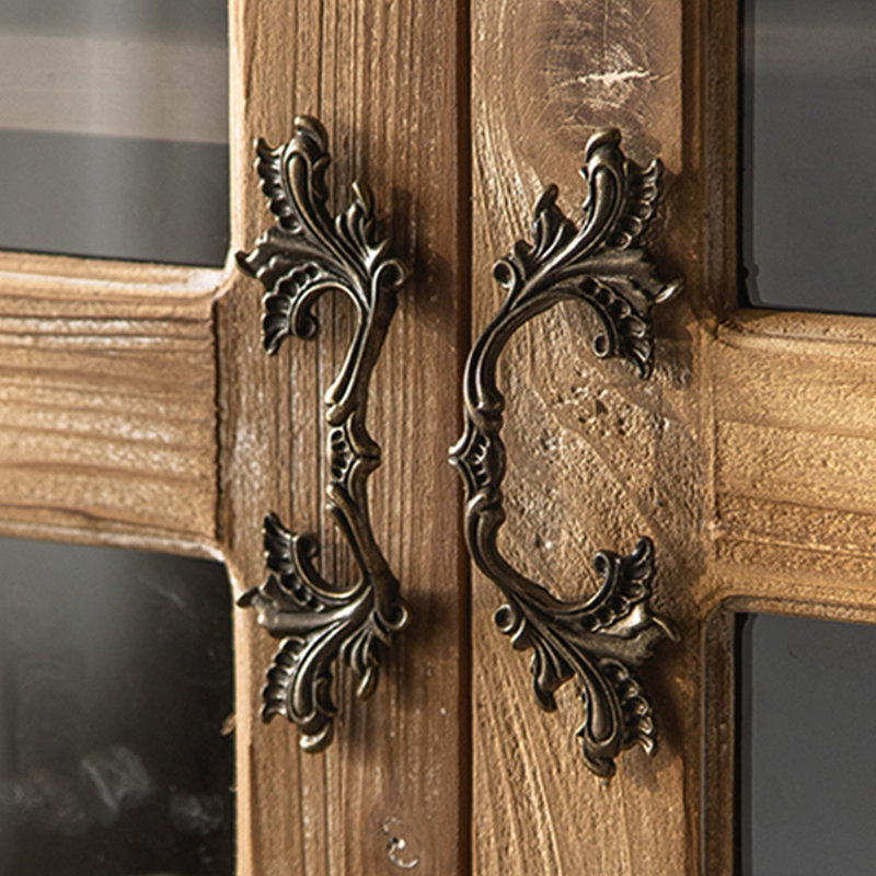 Vitrines en bois manufacturé beige et Burlywood
