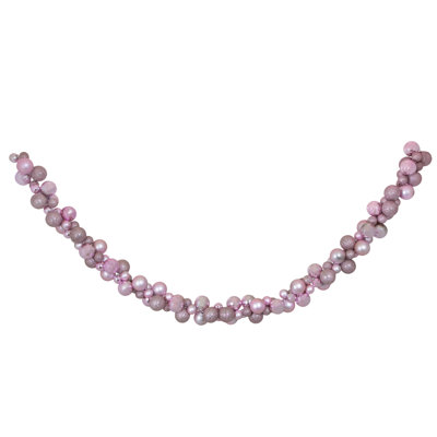 6' 3-Finish Shatterproof Ball Christmas Garland