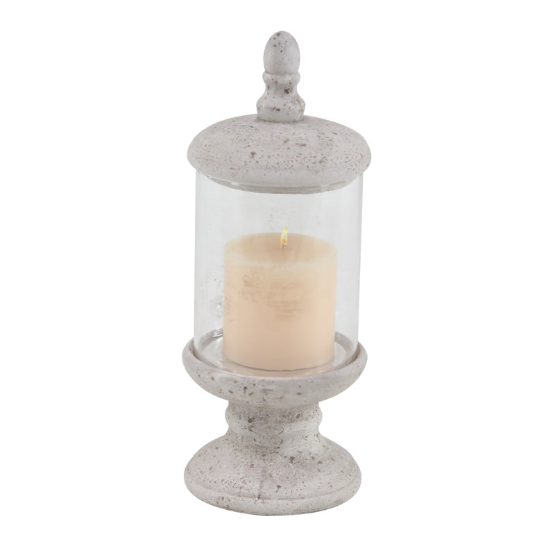 Votive de table en céramique, H 17 po x l 6 po x P 6 po