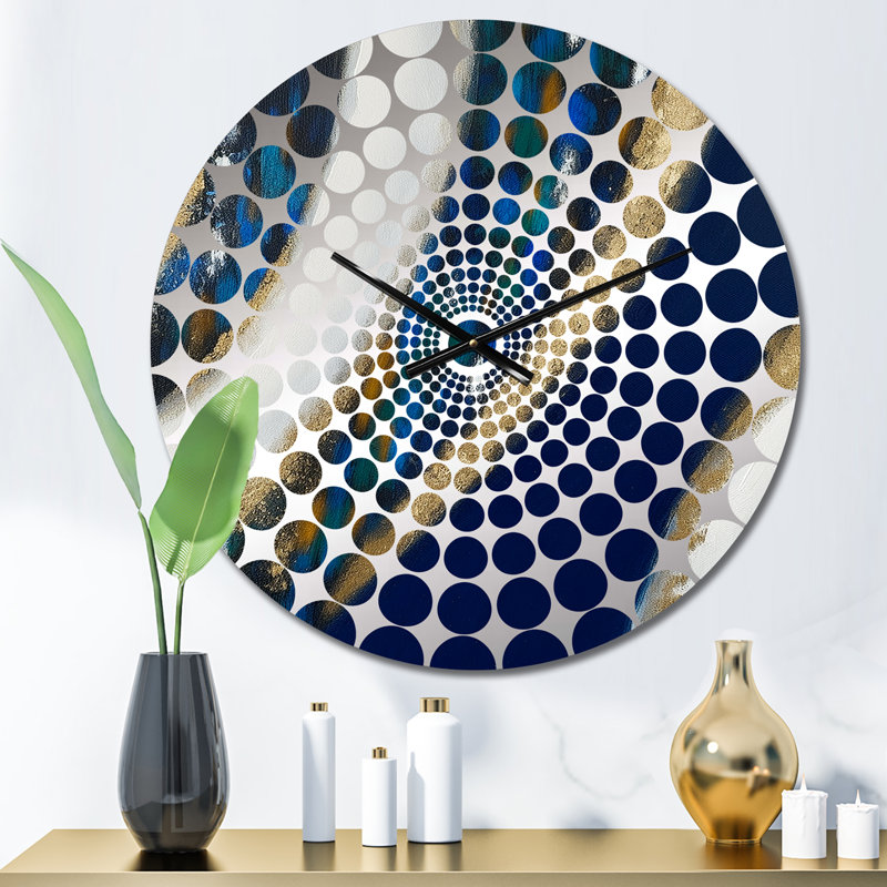 Bertnic - Horloge murale peinture abstraite, Petit