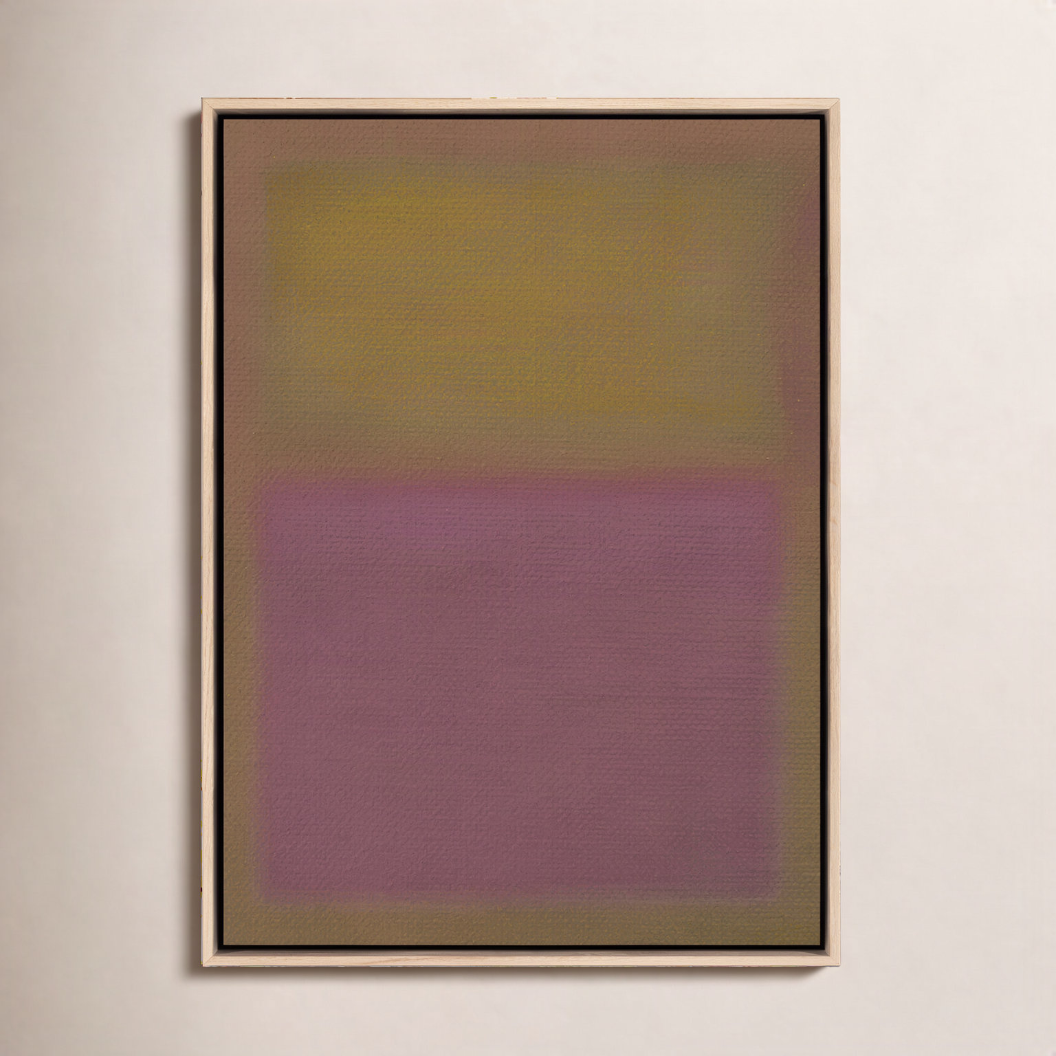 Composition Neutral Painting by Charles Stuart, Light Brown, Neutral, 24" H x 18" W x 2" D