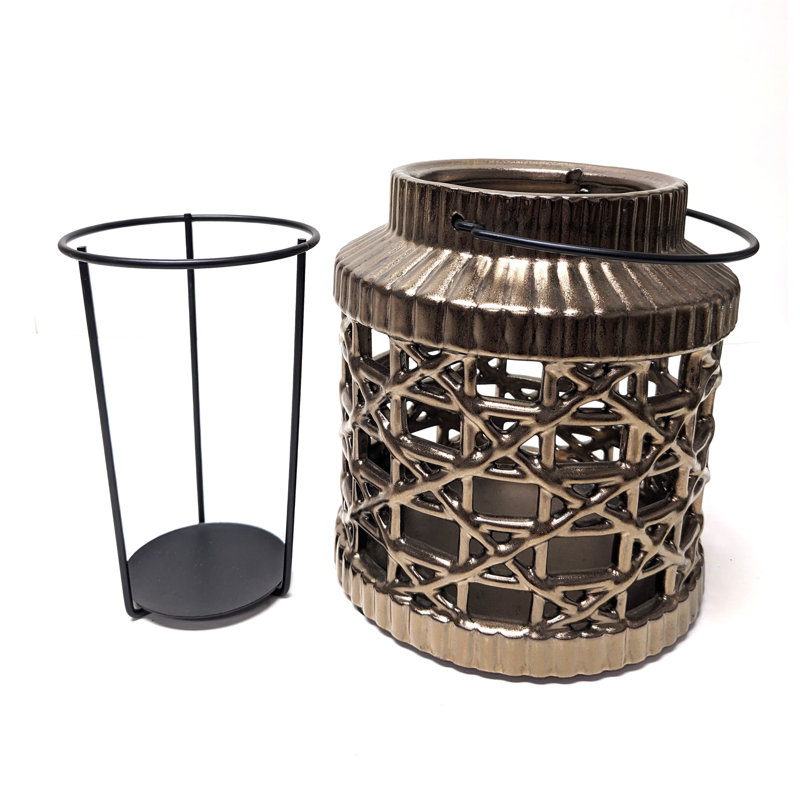 8'' H Ceramic Lantern
