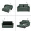 Canapé-lit convertible de 55,9 po avec trois ports USB, deux poches latérales, deux porte-gobelets et un support de téléphone pivotant à 360 ° pour le salon