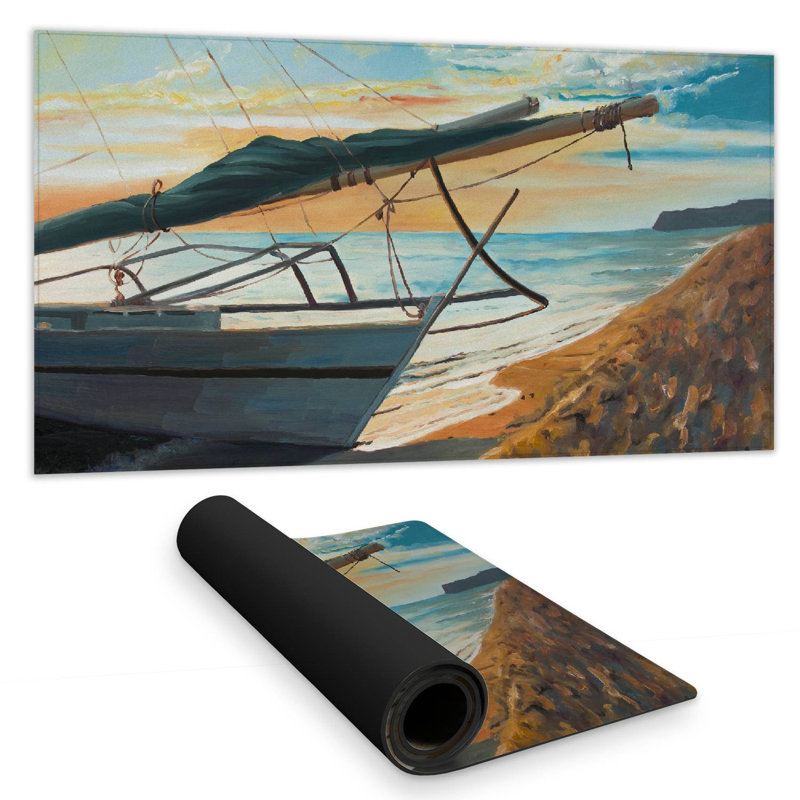 Peaceful seaside - 15.75"x31.50" Desk mat