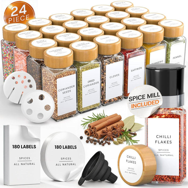 Spice Jars, Natural