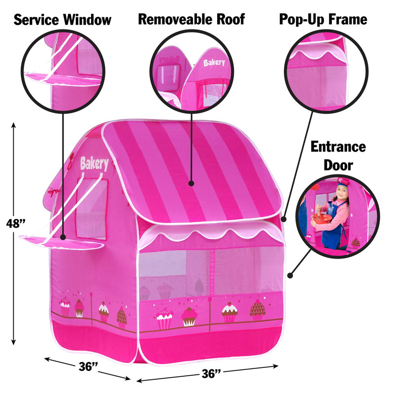 My First GigaTent 36'' W x 36'' D Indoor Fabric Pop-Up Play Tent