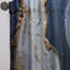 Gleanarm - art abstrait liquide et bleu III - rideau en velours moderne - obscurcissant - 1 panneau-1659650379