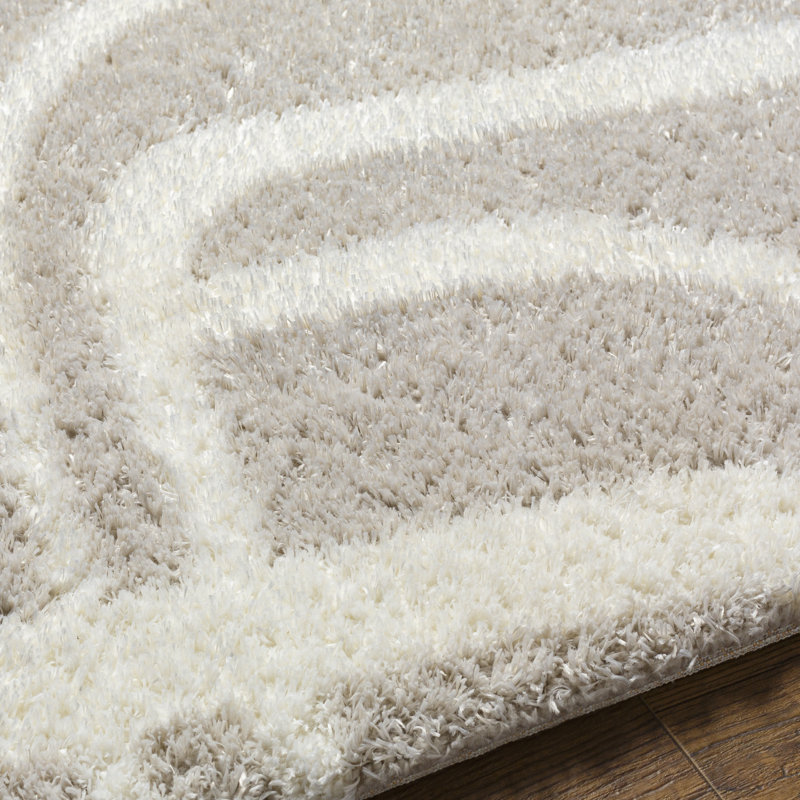 Autherine Abstract Indoor Rug, Rectangle 5'3" x 7'