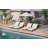 Outdoor Chaise Lounge Chair With 6-Position Adjustable Backrest,Acacia Solid Wood