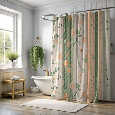 Rideau de douche doux 1 pièce