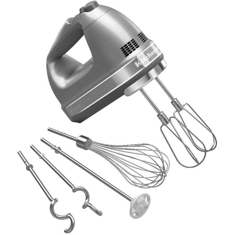 KitchenAid® 9-Speed Hand Mixer, Contour Silver