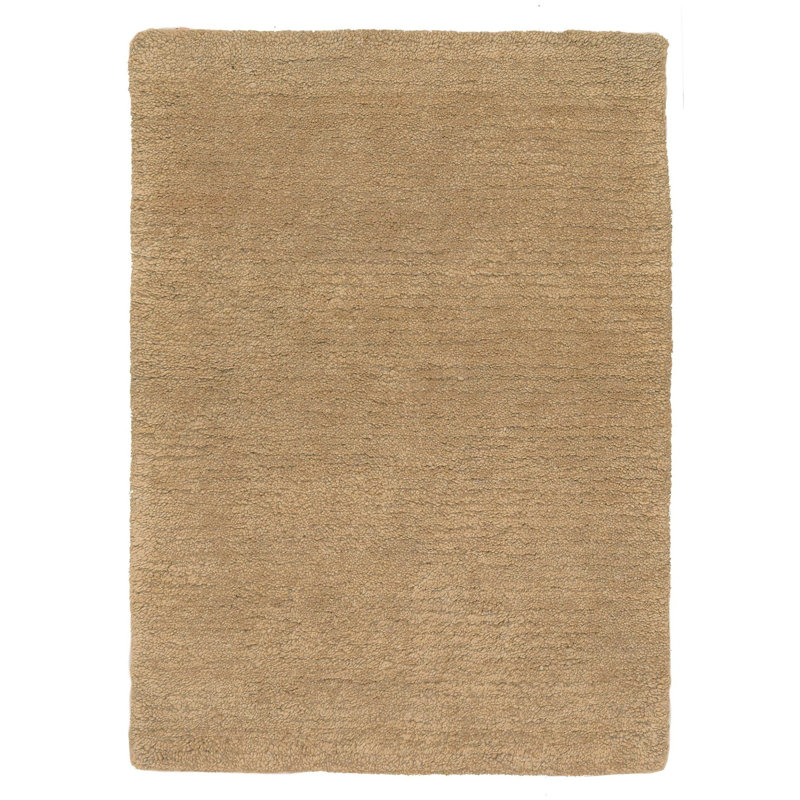 Sprouts Wool Area Rug in Beige, Rectangle 9' x 12'