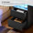Morice 23.6'' Nightstand with Drawers and LED Lights
