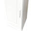 Bureau d'angle blanc de 21 pouces pour bureau à domicile - Nombreux rangements, emplacement pour écran, espace pour livres, design élégant, tiroirs, placards, grand plateau