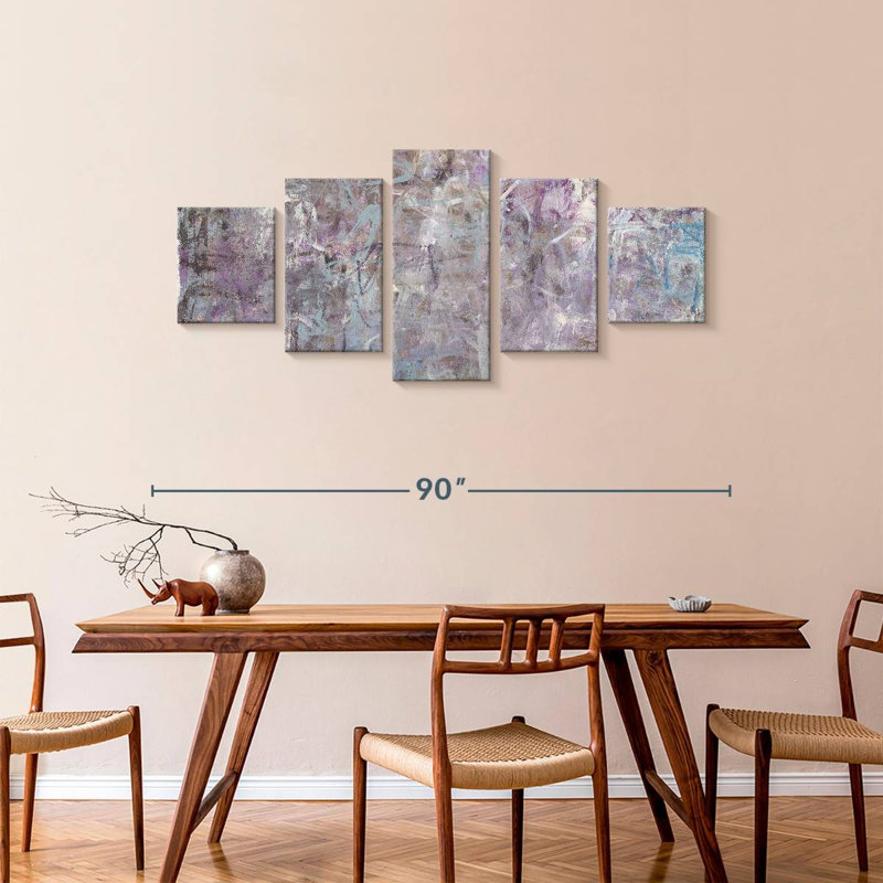 Lilacs And Lace, 36" H x 80" W