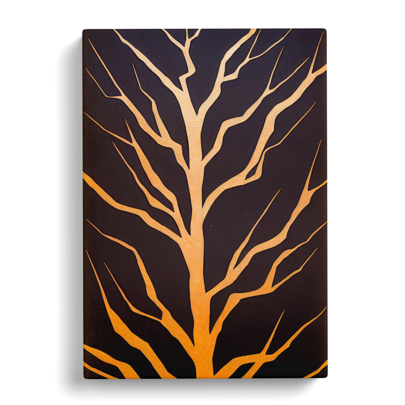 Silhouette Of A Tree No.1 - Wrapped Canvas Print, 50cm H x 35cm W x 3cm D