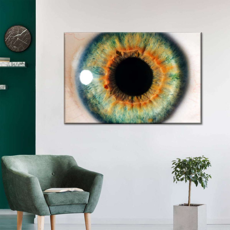 " Green Eye ", 8" H x 12" W x 1" D