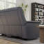 Causeuse inclinable électrique double avec console-121296323