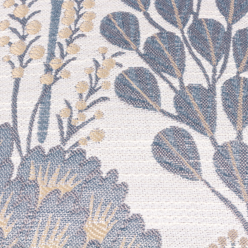 Delvaughn Floral Blue Square Cushion