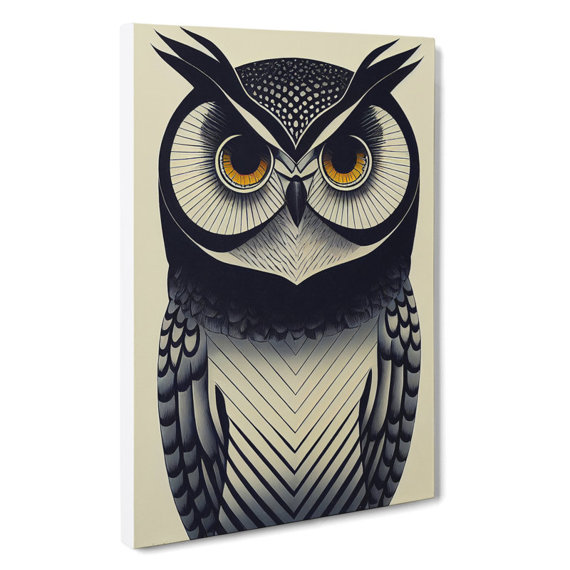 The Wild Owl - Wrapped Canvas, 60cm H x 35cm W x 3cm D