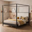 Lit plateforme Mid-Century-132923232-132923231