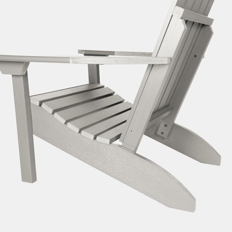 Rialto Plastic Adirondack Chair, Harbor Gray