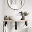 Solid Wood and Steel Bracket Shelf-1710646837-1710646847