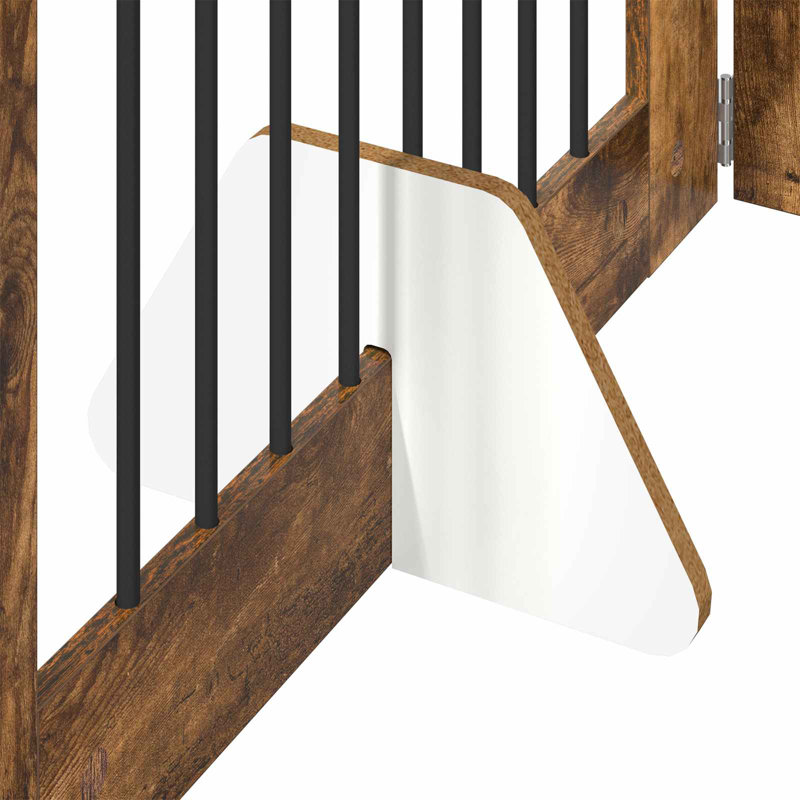 Pet Crate, 60cm H x 100cm W x 1.5cm D, Smoked Oak