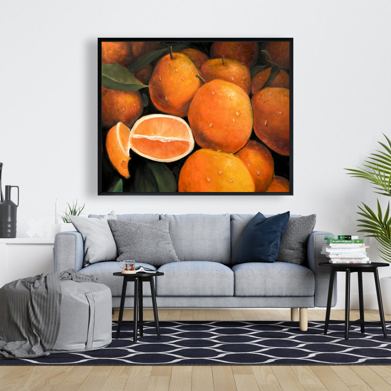 Fresh Oranges Print On Canvas