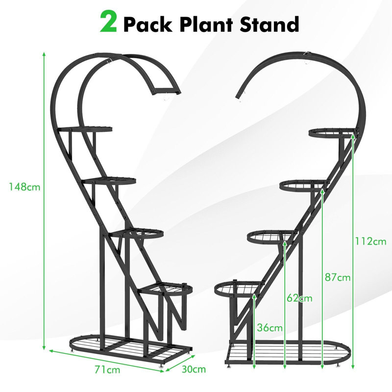 Sagers Plant Stand, Black