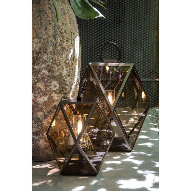 Muse Lantern Table Lamp, 24"H x 24"W x 24"D