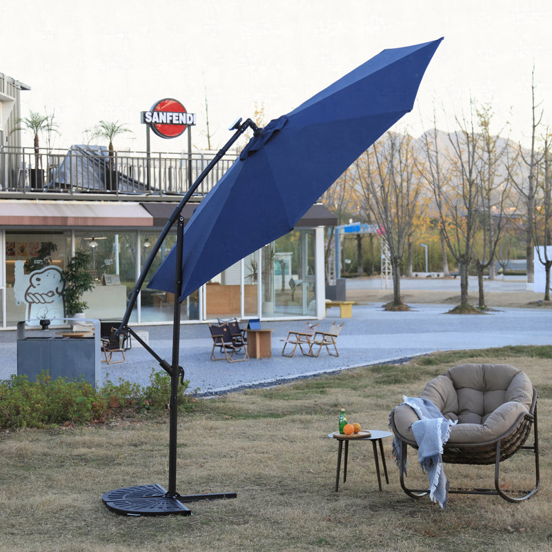 Parasol de marché à DEL 10 pi (vert foncé), Marine
