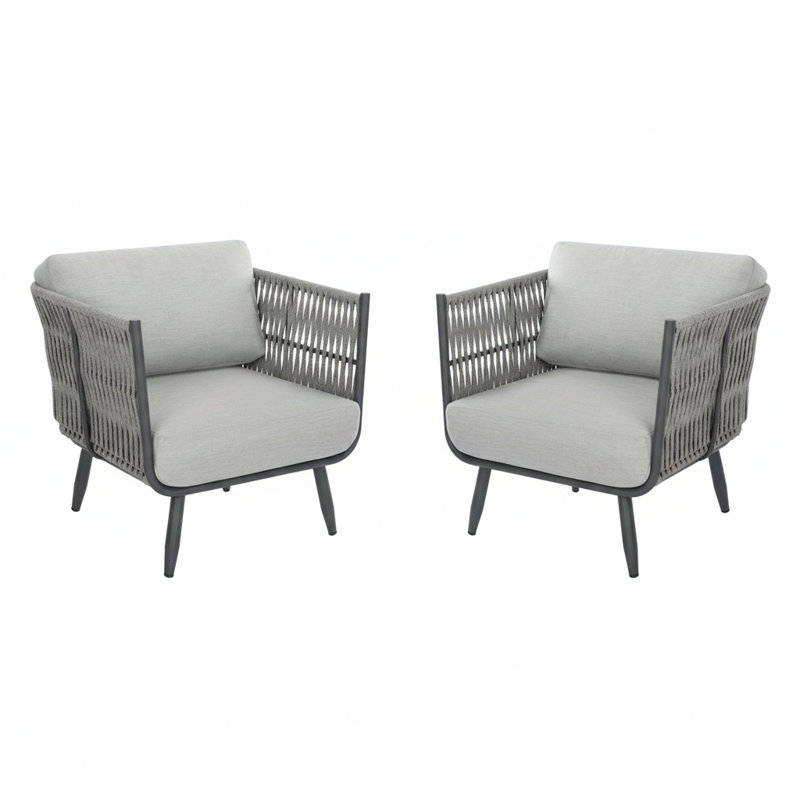 Ensemble de chaises longues avec coussins Sunbrella Milano