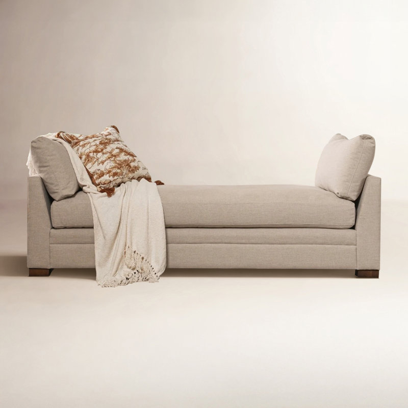 Audrey Upholstered Fabric Daybed, Dawn Twine Performance Upholstery