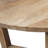 Nina 30 inch Round Mango Wood Coffee Table - Handcrafted Natural Brown, Sturdy 3-Leg Sled Base