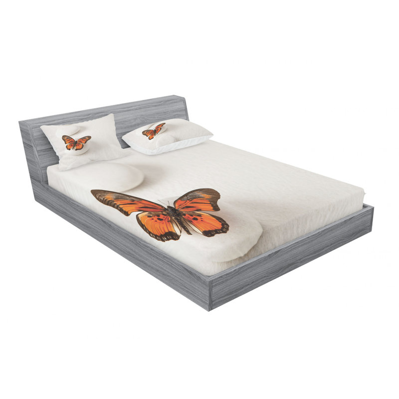 Microfiber Sheet Set, Queen Sheet Set with Fitted Sheet