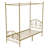 Metal Canopy Bed With Butterfly Pattern Design For Headboard And Footboard-1126087327