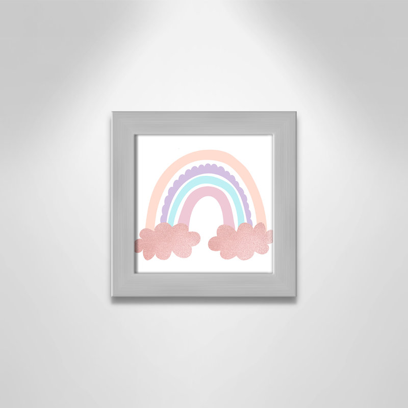 Arc-en-ciel 2, Cadre boîte champagne, H 10 po x l 10 po x P 0,63 po
