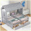 Lit simple avec rangement en bois massif Jindalee-800780084